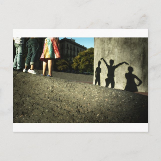 We cheer, we dance, we act crazy postcard (Front)