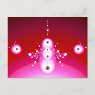 We Come In Peace Cute Abstract Aliens Postcard