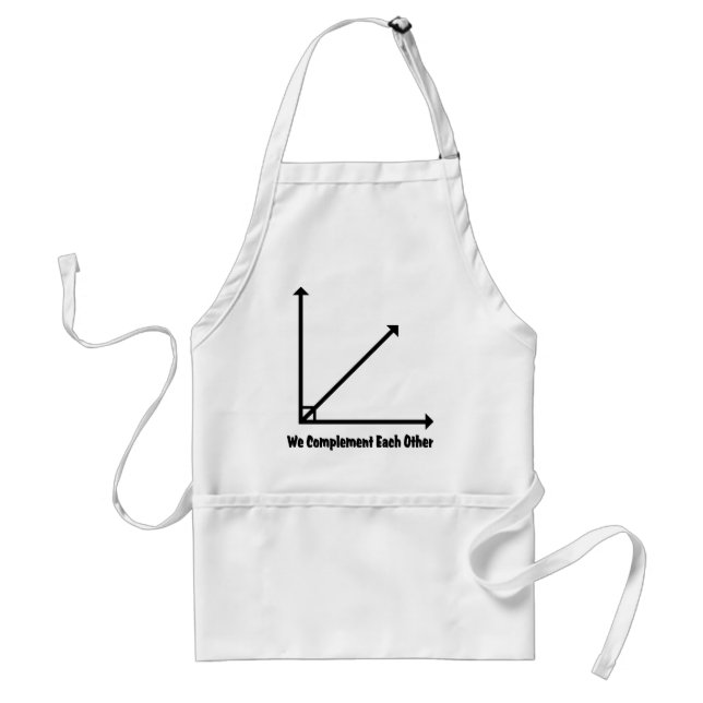 we complement each other standard apron (Front)