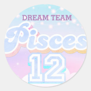 WE COULD be a pisces dreamteam Classic Round Sticker