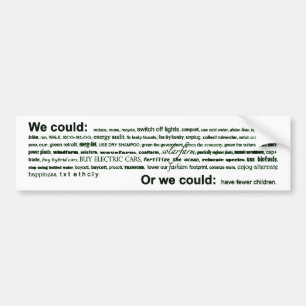 We could... bumper sticker