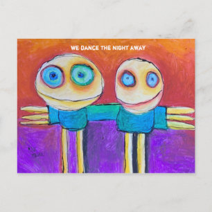 we dance the night away postcard