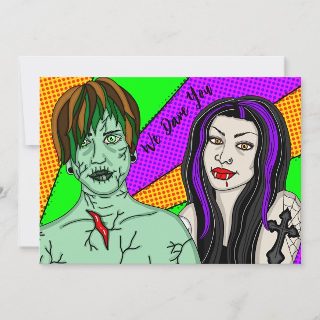 We Dare You | Halloween Party Invitation (Front)