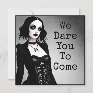 We Dare You to Come   Halloween Party Invitation