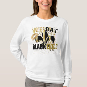 We dat/love/kiss/Black gold hearts/Fleur de Lis T-Shirt