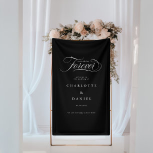 WE DECIDED ON FOREVER!  Elegant, Wedding Banner