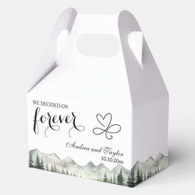 We decided on Forever Elegant Wedding Favor Box (Front)