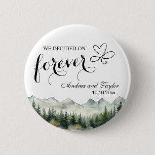 We decided on Forever Elegant Wedding favour 2 Inch Round Button