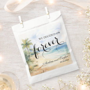 We decided on Forever Elegant Wedding Favour Bag