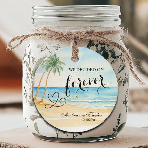 We decided on Forever Elegant Wedding Favour Tags