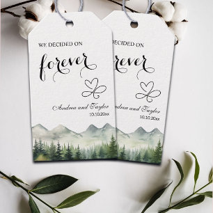 We decided on Forever Elegant Wedding Gift Tags