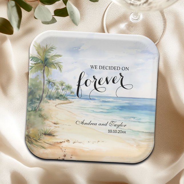 We decided on Forever Elegant Wedding Paper Plate (Creator Uploaded)