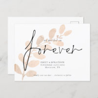 We Decided on Forever Peach Foliage Save The Date