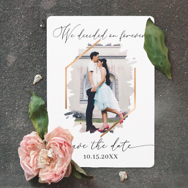 We Decided on Forever Photo Engagement Save The Da Date (Creator Uploaded)