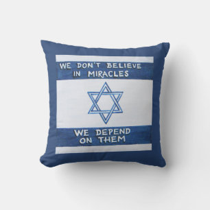 We Depend On Miracles Throw Pillow