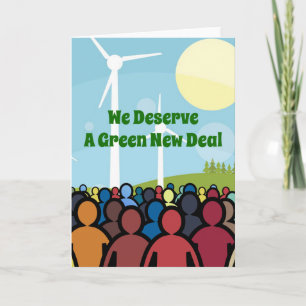 We Deserve a Green New Deal Card