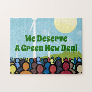 We Deserve a Green New Deal Jigsaw Puzzle