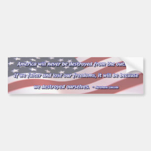 We Destroyed Ourselves Bumper Sticker