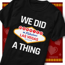 We Did A Thing Announce Married Las Vegas Wedding