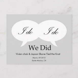 WE DID - Customized Template Postcard