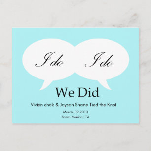 WE DID - Customized Template Postcard