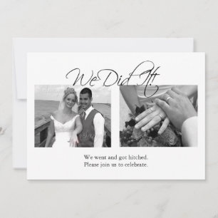 We Did It (Customizable Photo Template) Invitation