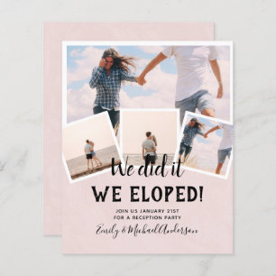 We Did It ELOPEMENT PHOTO Wedding RECEPTION Budget