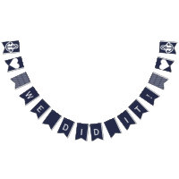 We Did It Nautical Wedding Anchor Bunting