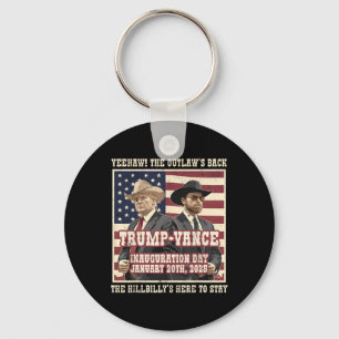 We Did It The Outlaw And The Hillbilly Trump Vance Keychain