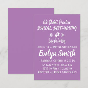 We Didn't Practice Social Distancing Invitation