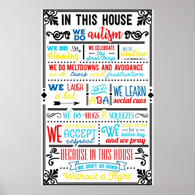 We Do Autism Poster (Front)