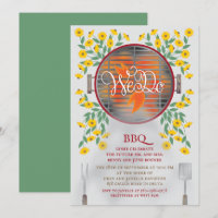 We Do BBQ Wedding Shower Invitation