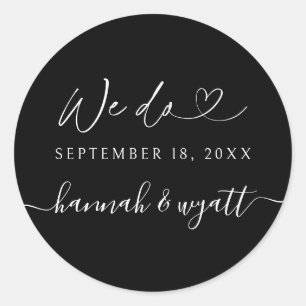 We Do Boho Wedding Label Invitation Envelope Seals
