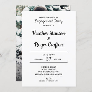 We Do! ENGAGEMENT PARTY Invites   Add PHOTO