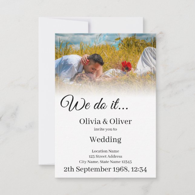 We do it - Kissing Couple on a Meadow (Front)