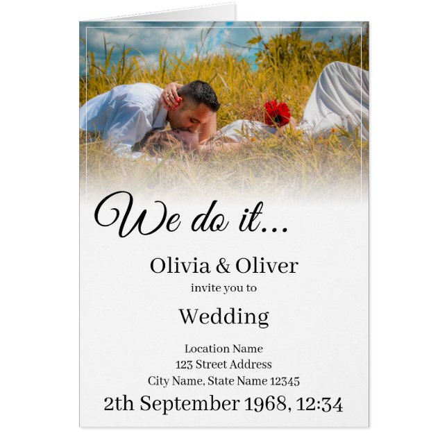 We do it - Kissing Couple on a Meadow (Front)