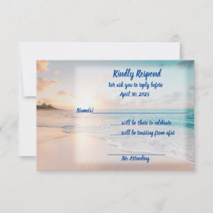 We Do It On The Beach RSVP Save The Date