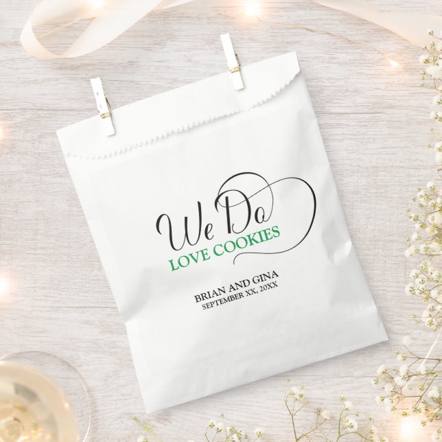 We Do Love Cookies Personalized Favour Bag (Clipped)