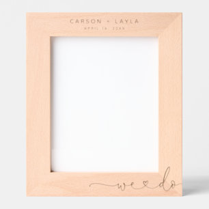 We Do Personalized Wedding Etched Frames