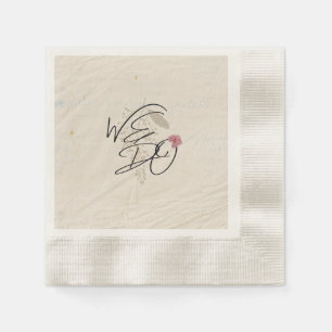 WE DO Pressed Flowers Shabby Garden Chic Program Napkin