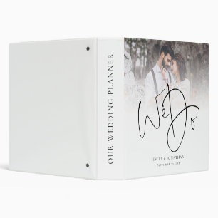 We Do QR Code Photo Overlay Wedding Planner Binder