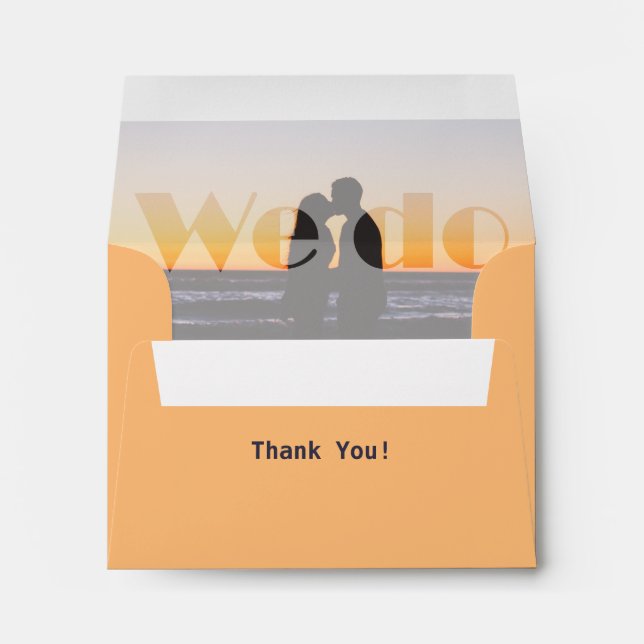 We Do - Summer Wedding - RSVP Envelope (Back (Bottom))