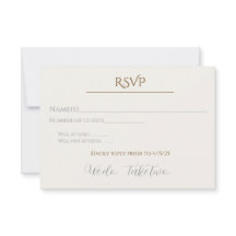 We Do Take Two RSVP Card