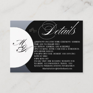 We Do Tuxedo Collection Details Enclosure Card