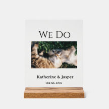 We do wedding engagement pet name photo date coupl