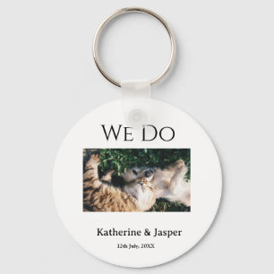We do wedding engagement pet name photo date coupl keychain