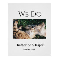 We do wedding engagement pet name photo date coupl