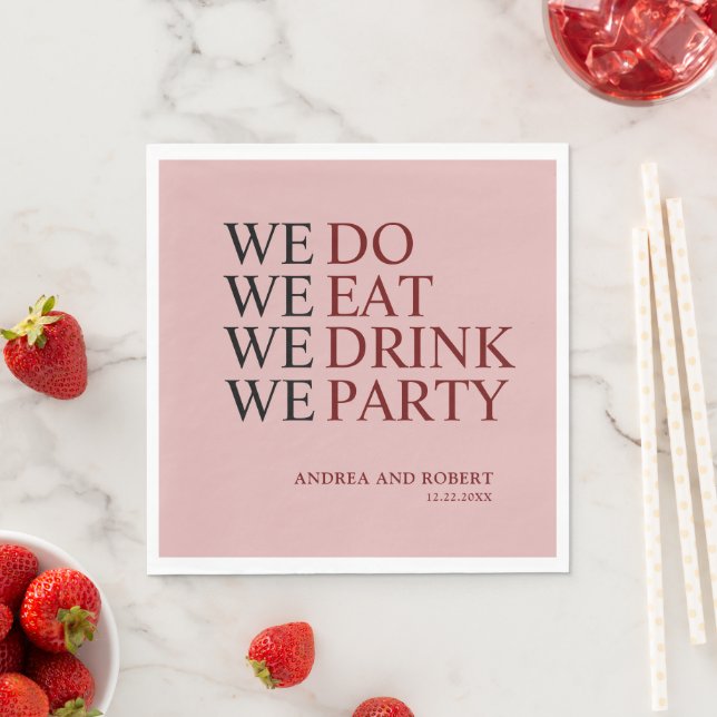 We Do Wedding Napkin (Insitu)