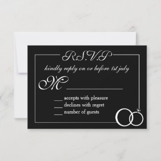 We Do Wedding RSVP Card