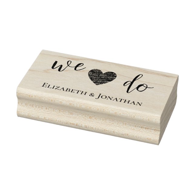 We Do! Wedding Rubber Stamp (Stamp)